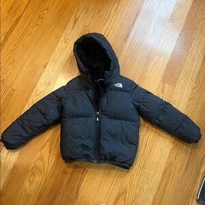 The North Face Black Hooded Jacket kids 6T
